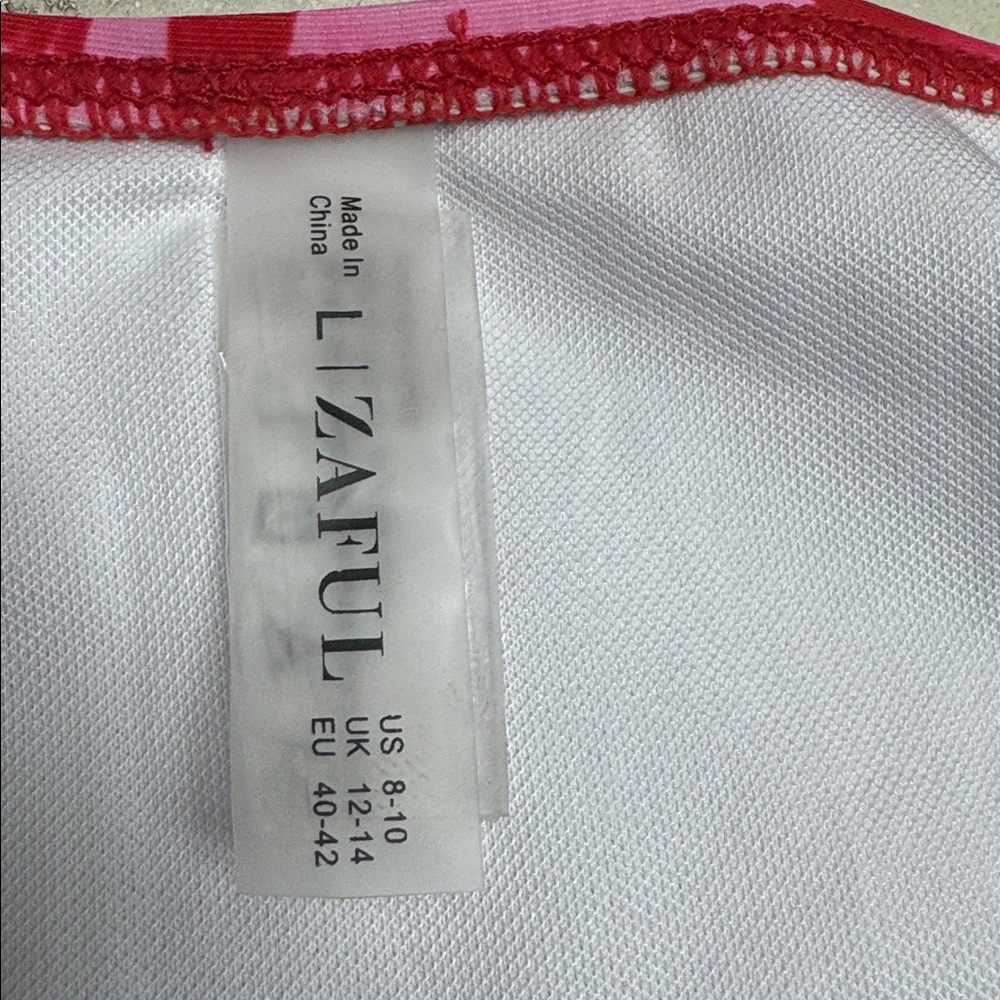 Zaful Swimdress Cutout Cross V Neck Pleated Skirt Swimsuit Built in Bottom - Picture 10 of 10